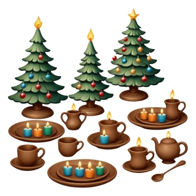  plates, cups, candlesticks, pendants, birds, horses, Christmas tree toys with potter  sticker