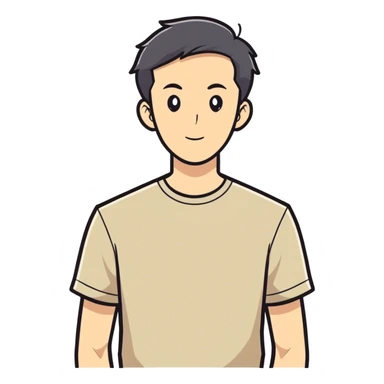 realistic portrait of a man sticker