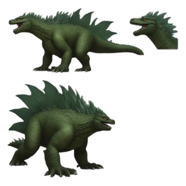 Godzilla (proportional)calm (realistic) (Godzilla King of the Monsters, 2019) sticker