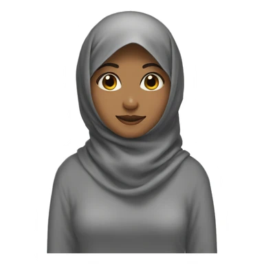 A girl covered in a hijab sticker