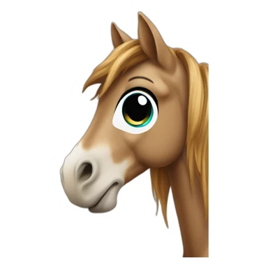 Cheval sur enfant sticker