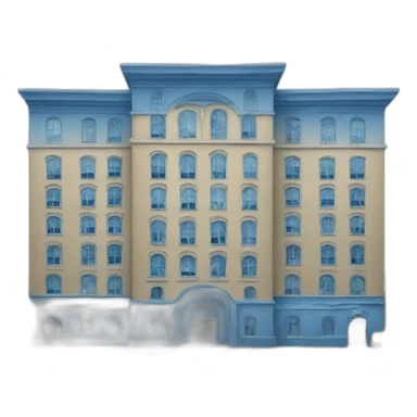 blue building sticker