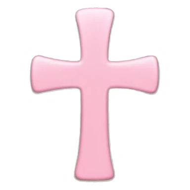 baby pink cross sticker
