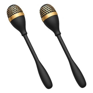 two black massage wands  sticker