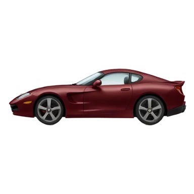 DARK red sports car sticker