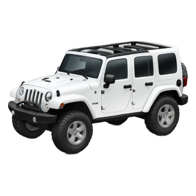 White Jeep Rubicon sticker
