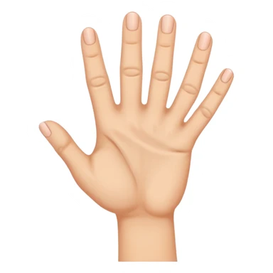 Une main avec 5 doigts et les deux doigts du milieu sont les seuls à ne pas être recourbés sticker