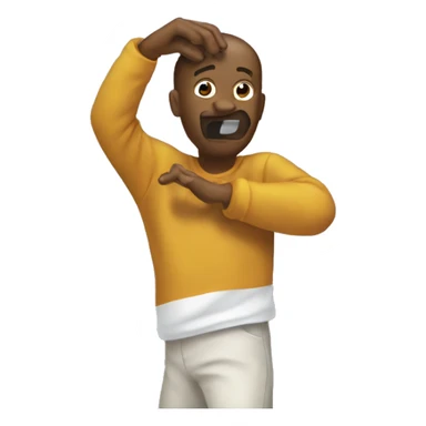 A person doing a dab  sticker