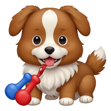 Dog with Toy sticker