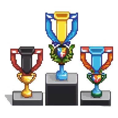 racing victory podium with three places for winners sticker