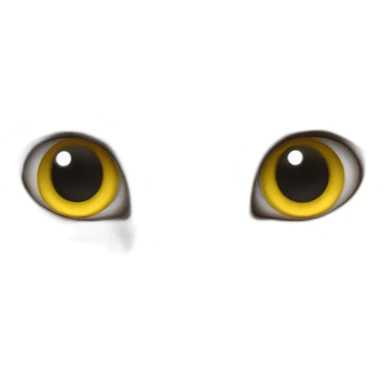 Chat blanc aux yeux jaunes sticker
