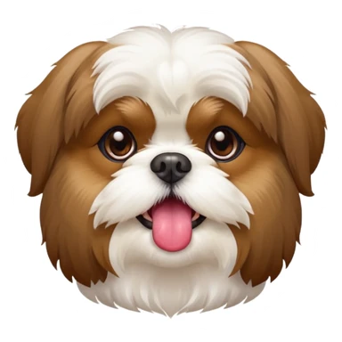 shih tzu with tongue out sticker
