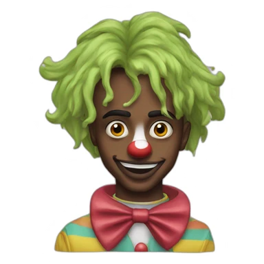 Playboi carti clown makeup sticker