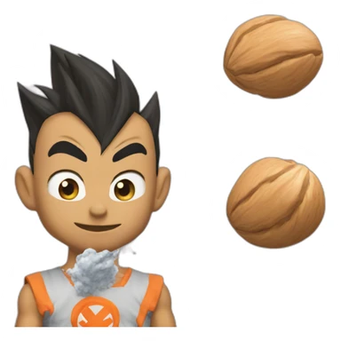 does goku clean nuts? sticker