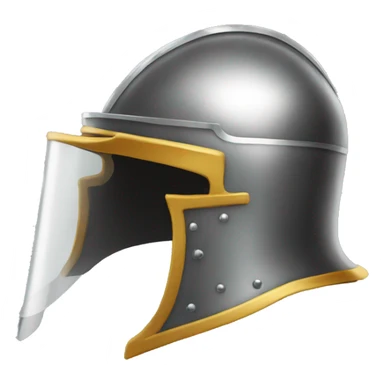 knight helmet with visor sticker