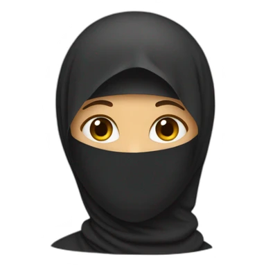 woman in burka sticker