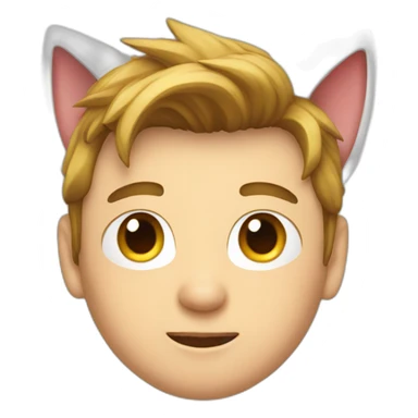 elon musk with cat ears sticker