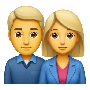 a man and a woman sticker