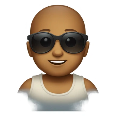 Baby wearing sunglasses sticker