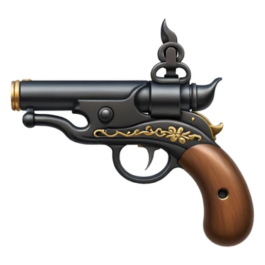 flintlock pistol sticker