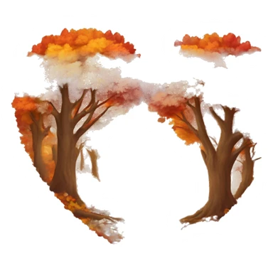 Heart of the autumn colors  sticker