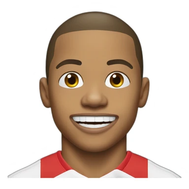 kylian mbappe with mouth open sticker