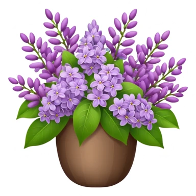 Lilac flower bouquet  sticker
