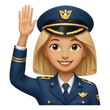woman salute sticker