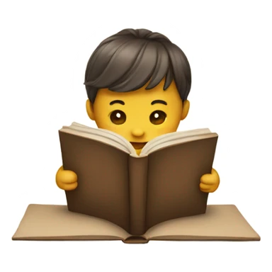 Cute reading sticker