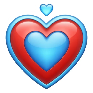 Quiero un corazón 💓 pero azul sticker