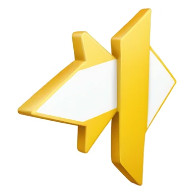 yellow arrow to the right sticker