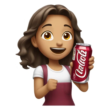 Chugging dr pepper girl  sticker