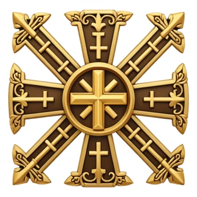 Jerusalem cross sticker