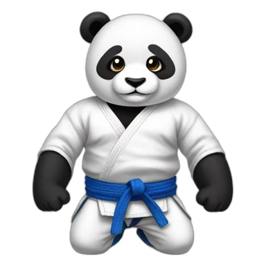 Human panda bjj sticker