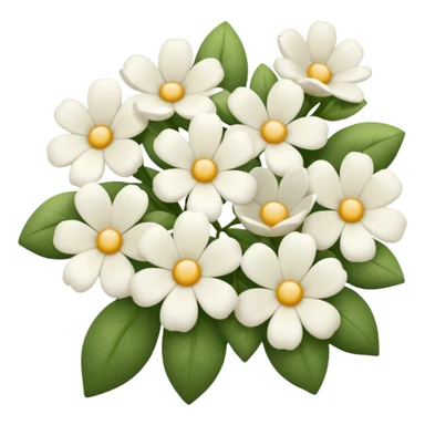 One White flowers  sticker