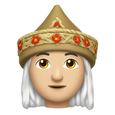 slavic hat kokoshnik sticker
