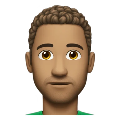 futbolista con cara triste sticker