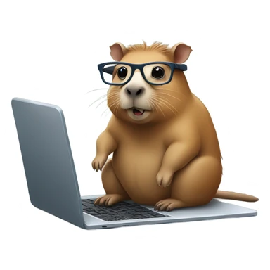 capybara tech genius sticker