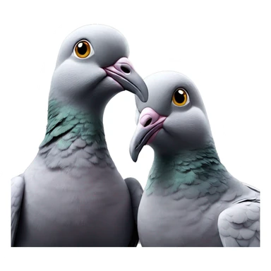 Two pigeons  sticker