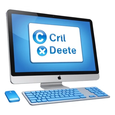 Ctrl Alt Delete sticker