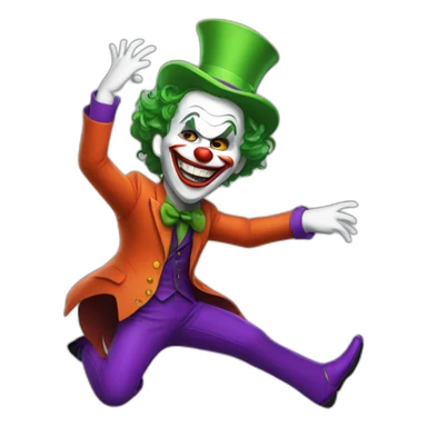 Joker dancing sticker