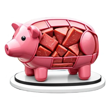  paris city SPAM meat jeff koons style sculpture arty landscape  sticker