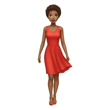 woman-with-red-summer-dress sticker