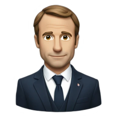 Macron qui fait un bras d'honneur sticker