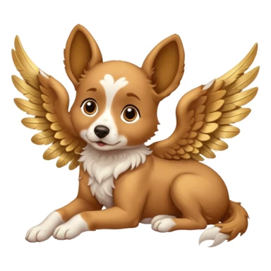 My dogs head on Cupid body sticker