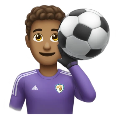Goleiro de defendendo uma bola sticker