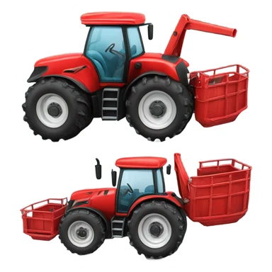 Red tractor case  sticker