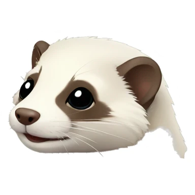 Ferret with flowers sticker