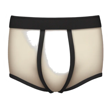 Black underwear sticker