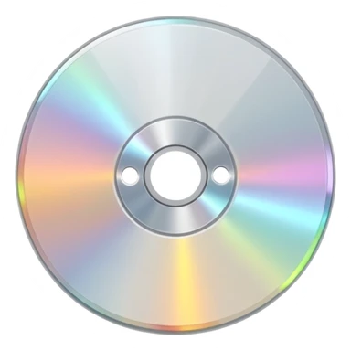 белый светящийся CD-диск, no background sticker